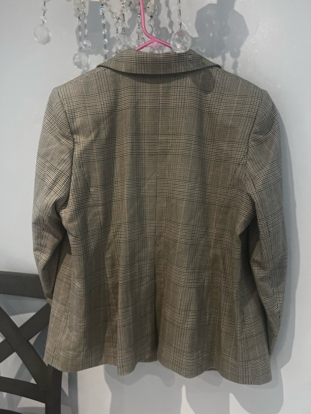 RALPH LAUREN WOMEN'S  GLEN PLAID COTTON-BLEND TWILL BLAZER NWT - Picture 3 of 5